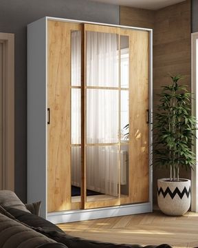 Шкаф-купе СТИЛЬ-2 белый / дуб крафт золотой  1400