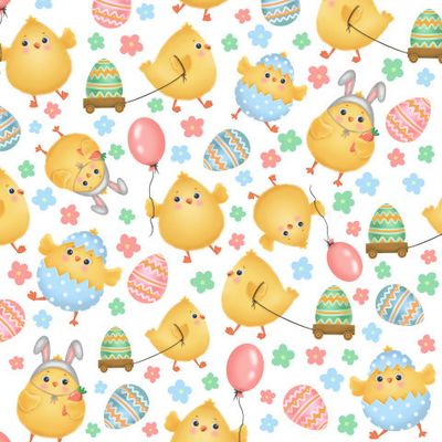 Цыплёнок встречает пасху