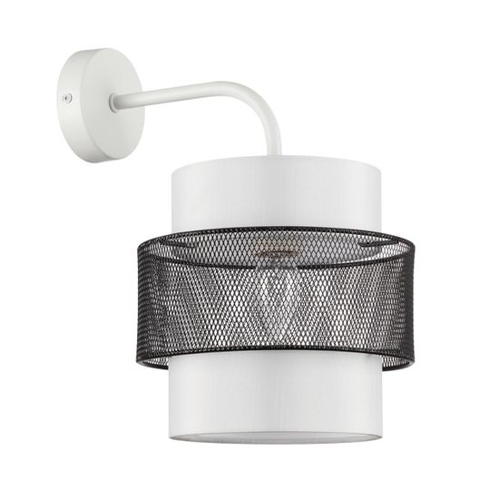 8002/1W MODERNI LN25 000 белый, черный металл/металл, текстиль Бра Е27 60W 220V ANIMAISA