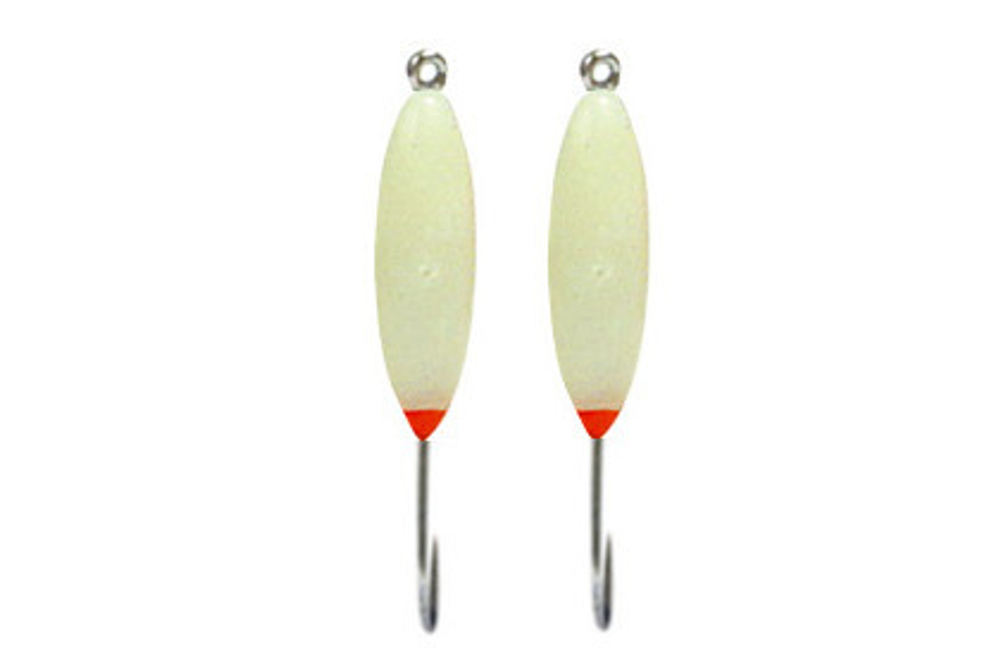 Мормышки фосфорные  №19К "Лодочка 3Ф с ушком" 80шт