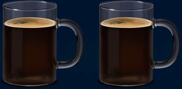 Набір скляних термочашок DeLonghi з подвійними стінками Long coffee Americano 250 мл х 2 шт (DLSC320)