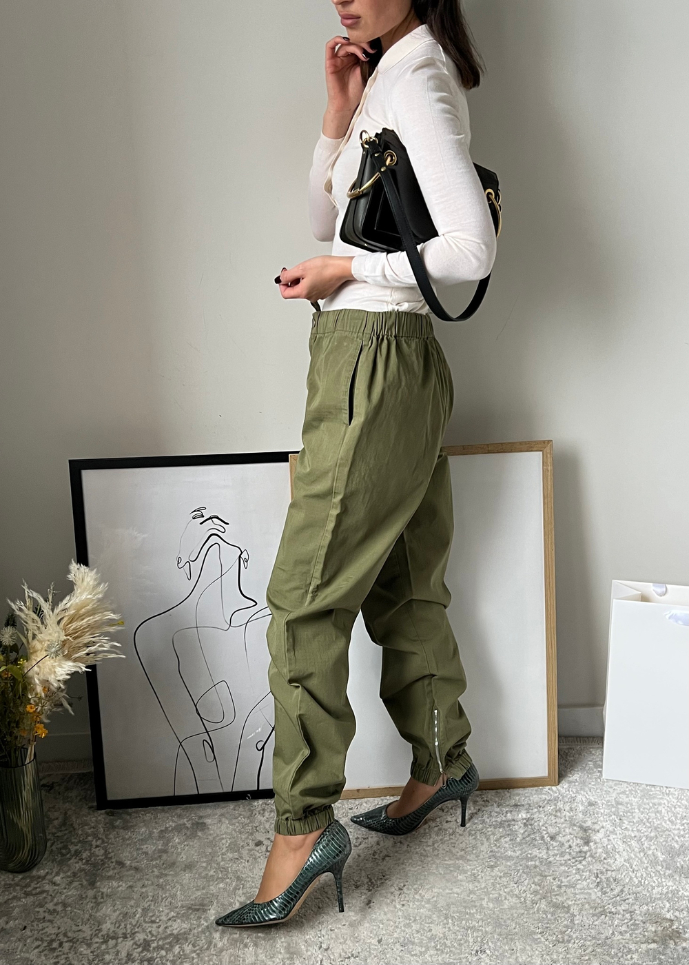 Хлопковые брюки Off-White, S