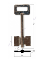 Заготовка сувальдного ключа 10691 ERV4D