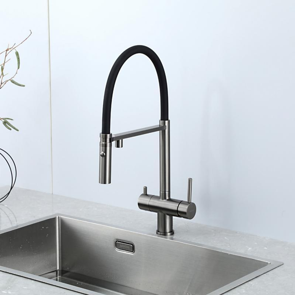 Смеситель для кухни с гибким изливом Gappo G4397-89