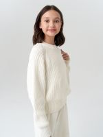 Джемпер для девочки AT1001 молочный