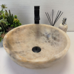 Раковина из оникса Bowl Grey TinLip BO-63051 40*40*15 44