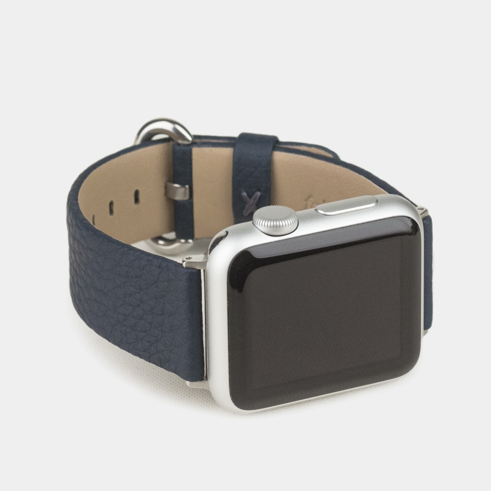 Ремешок для Apple Watch 40/41/42 mm из кожи теленка, цвета синий