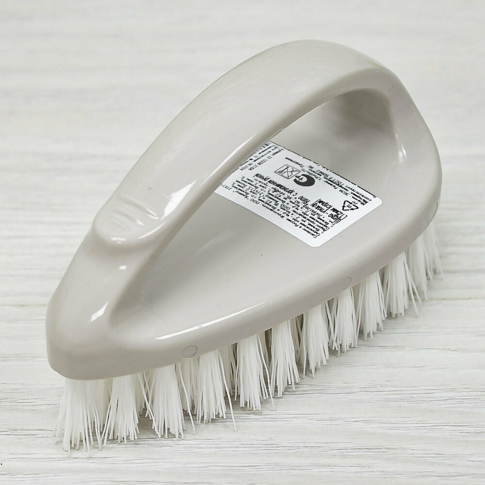 Щетка-утюжок "Rimo" с эргономичной ручкой 125мм (светло-серый)