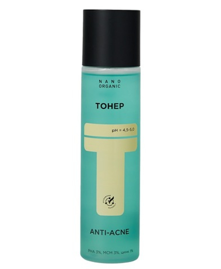 Тонер для лица Nano Organic Anti-Acne для проблемной кожи, ТМ NANO ORGANIC