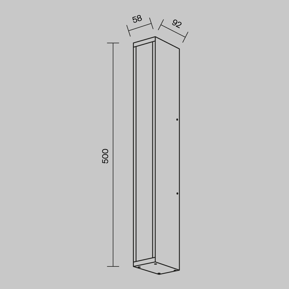 Уличный настенный светильник Outdoor O571WL-L20B3K