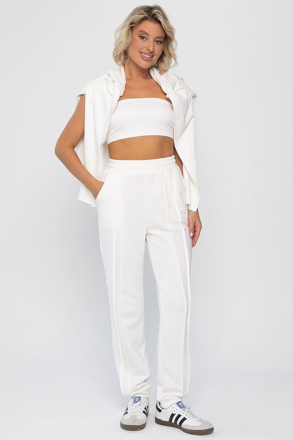 Костюм хлопковый Эко-стиль (белый) К14287-4М LT Collection