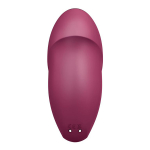 Малиновый вибростимулятор 11см Satisfyer Tap & Climax 1