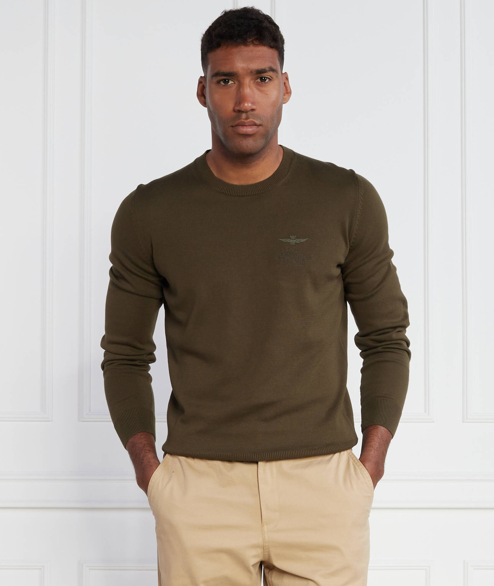Свитер Aeronautica Militare - зеленый(MA1446L506)