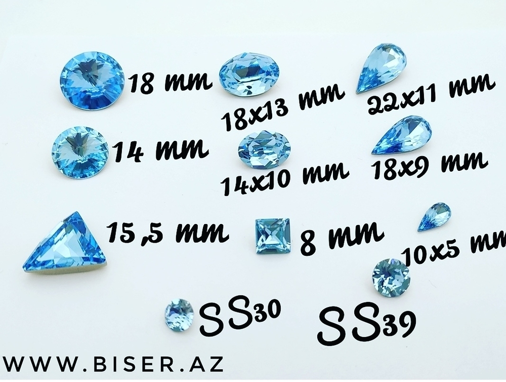evoli 4717 Delta Fancy Stone - Aquamarine
