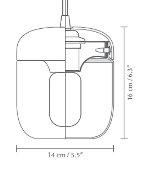 Плафон Umage Acorn Black Copper Ø14х16