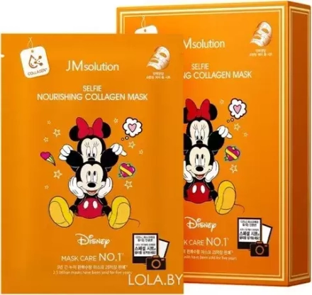 JMsolution Маска тканевая питательная с коллагеном – Disney collection selfie collagen mask, 30мл, шт