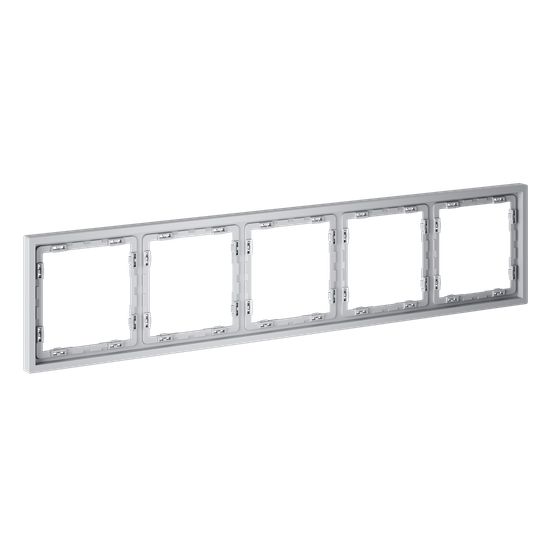 Рамка пластиковая VOLTUM S70 на 5 постов, (серый)