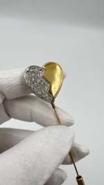 Брошь булавка Сердце Yves Saint Laurent