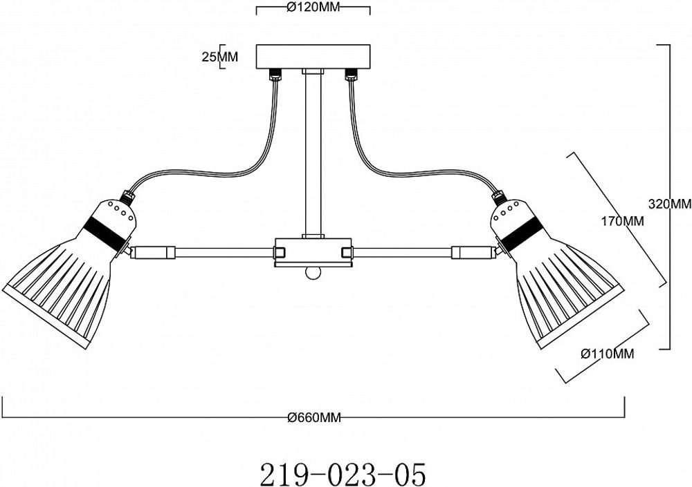 Люстра на штанге Velante  219-023-05