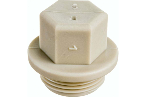 ЗАГЛУШКА РОСТУРПЛАСТ РЕЗЬБОВАЯ 3/4 PN 25 СЕРЫЙ 10916