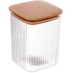 Банка для продуктов пластиковая «BAMBOO» 800мл квадратная