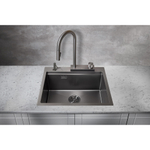 Мойка для кухни Milacio Denia 57 Steel MC.77409 сталь воронёная