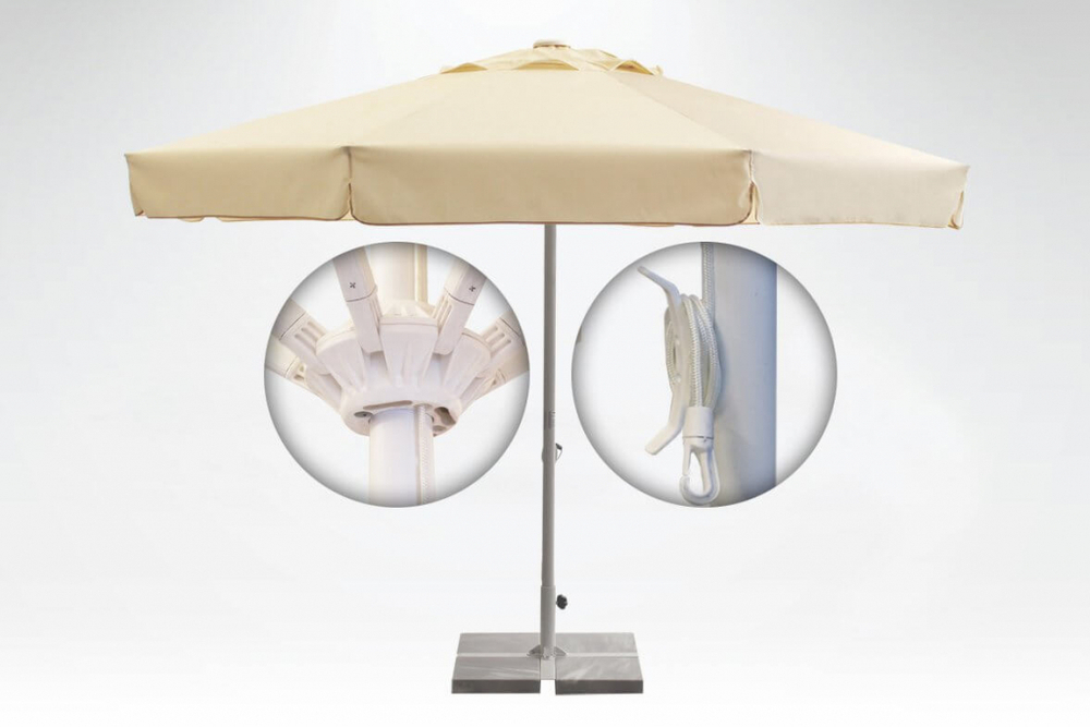 Зонт профессиональный Ø4 м Theumbrela Semsiye Evi Avocado, бежевый