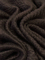 Трикотаж мохер с шерстью и хлопком Laurent Garigue темно-шоколадный