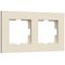 Рамка на 2 поста Werkel Slab айвори матовый W0022962 4690389193392