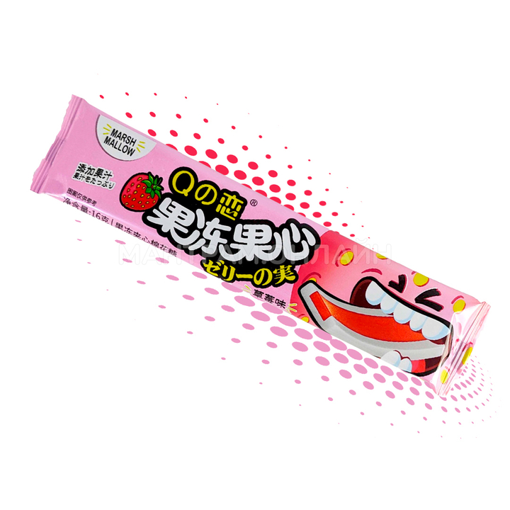Маршмеллоу с мармеладной серединой вкус клубники 16 г