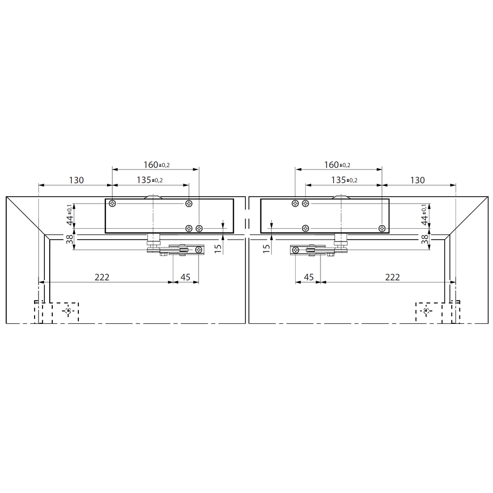 GEZE TS2000 NV BC EN2-4 в комплекте со стандартным рычагом