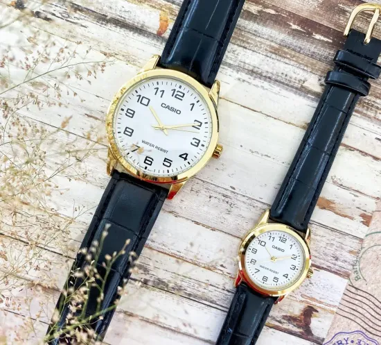 Парные часы Casio Standard: MTP-V001GL-7BUDF и LTP-V001GL-7BUDF