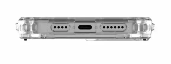 Чехол с поддержкой MAGSAFE Uag Plyo для iPhone 15 Plus 6.7", цвет прозрачный/серебро (Ice/Silver)