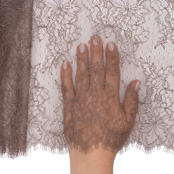 Кружево реснички кофе (24*290 см)