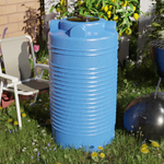 Емкость ЭВЛ 500 с отводами d25мм-2шт.(низ, верх) Ирпласт цилиндрическая 500 л. (556 л.) вертикальный (720x720x1420см;12кг;голубой) - арт.560307