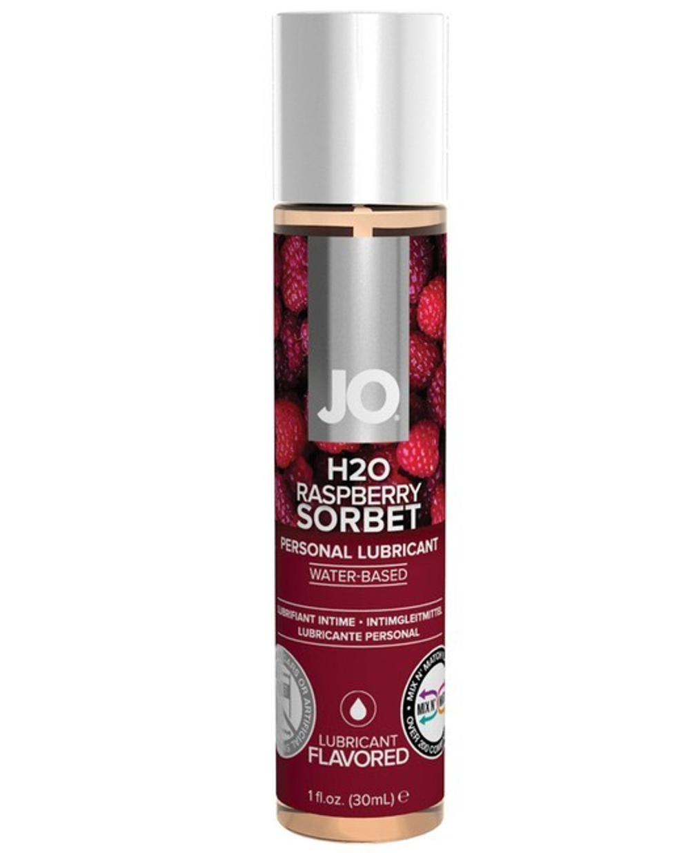 Ароматизированный любрикант JO Flavored Raspberry Sorbet Малиновый щербет 30 мл