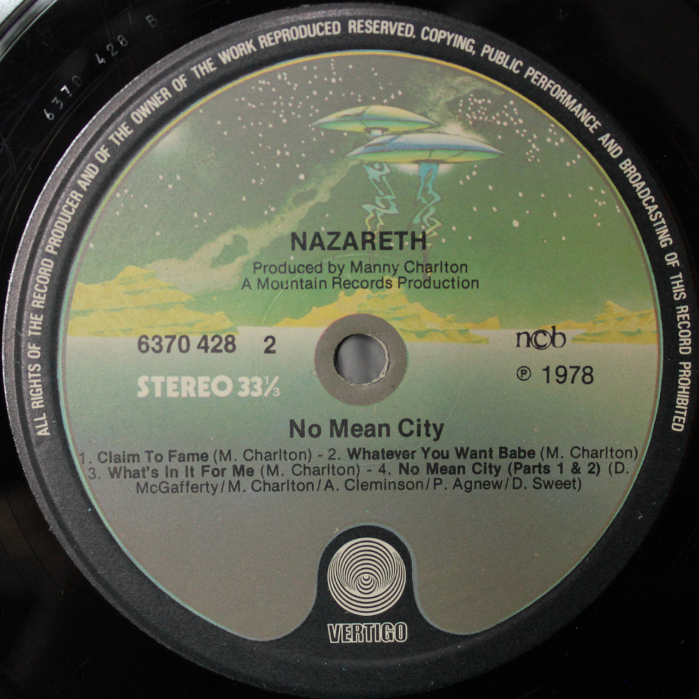 Nazareth / No Mean City (LP)