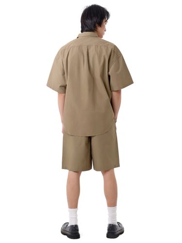 Бежевый хлопковый костюм Senseera с шортами