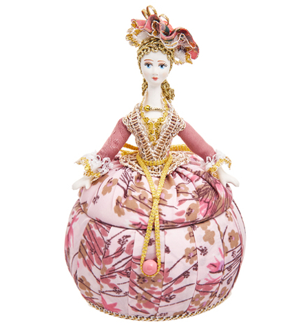 Народные промыслы RK-732/ 7 Кукла-шкатулка «Дама в вечернем платье»
