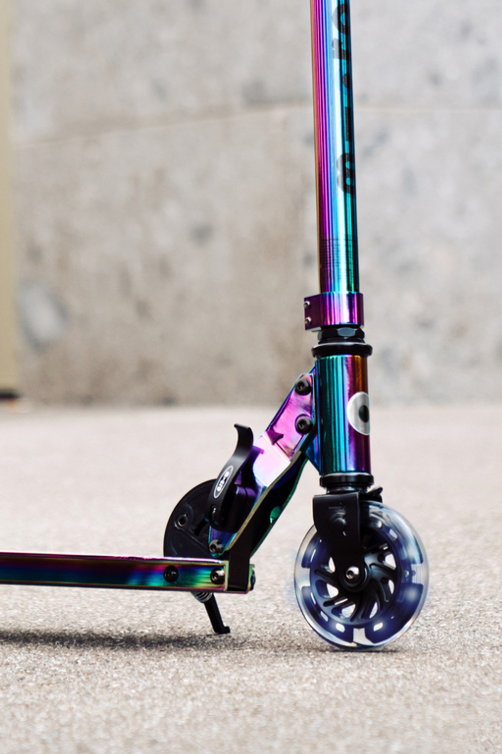 Самокат Micro Sprite LED Неохром