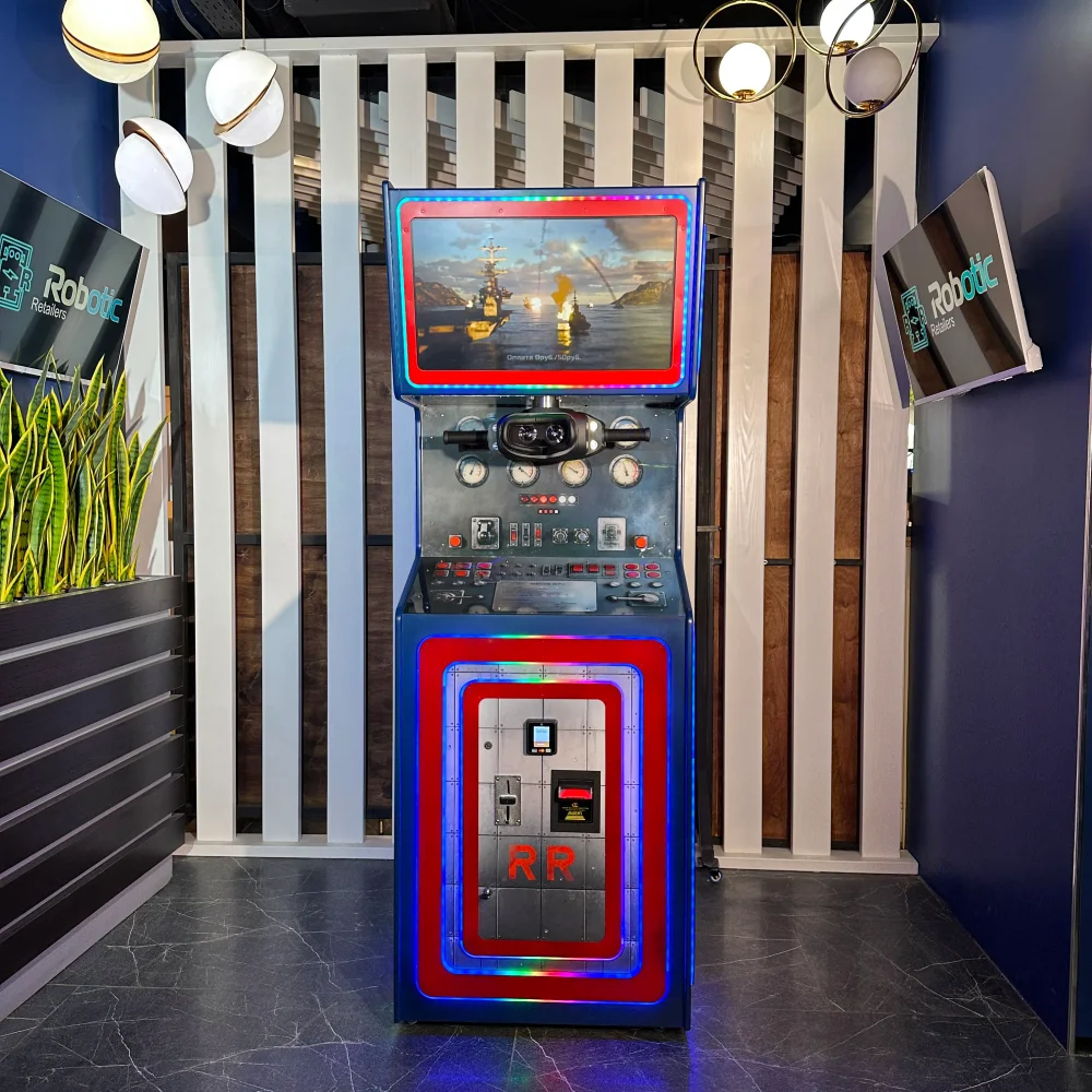 Игровой автомат виртуальной реальности с симуляцией морских сражений