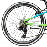 Велосипед 24" NOVATRACK KATRINA р.10" 7 ск. алюм., V-Brake, салатовый-голубой