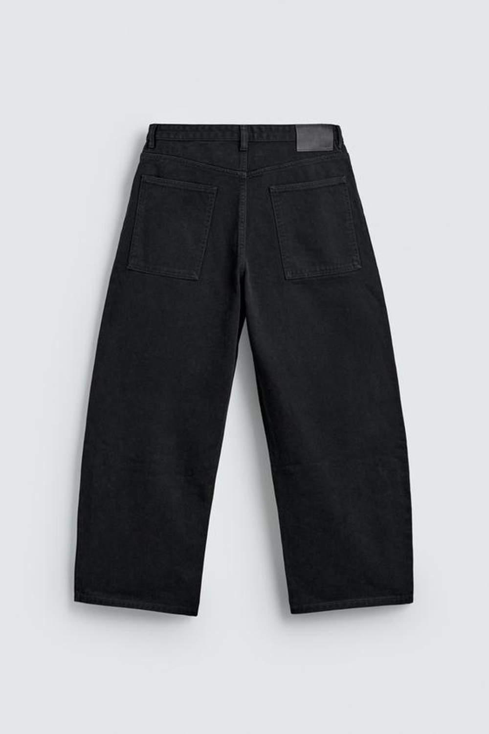 ZARA ДЖИНСЫ WIDE FIT, ЧЕРНЫЙ