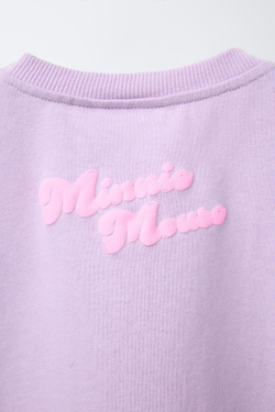 ZARA ФУТБОЛКА С ПРИНТОМ «МИННИ МАУС» ©DISNEY/, ЦВЕТ МАЛЬВЫ