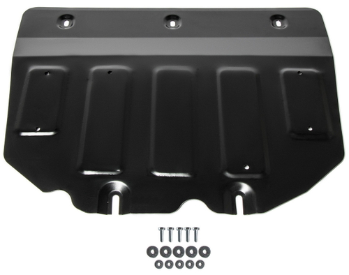 Защита картера и КПП Rival для Mazda 3 BP (V - 1.5 (120/150 л.с.)) АКПП 2019-2020, сталь 1.8 мм, с крепежом, штампованная, 111.3827.1