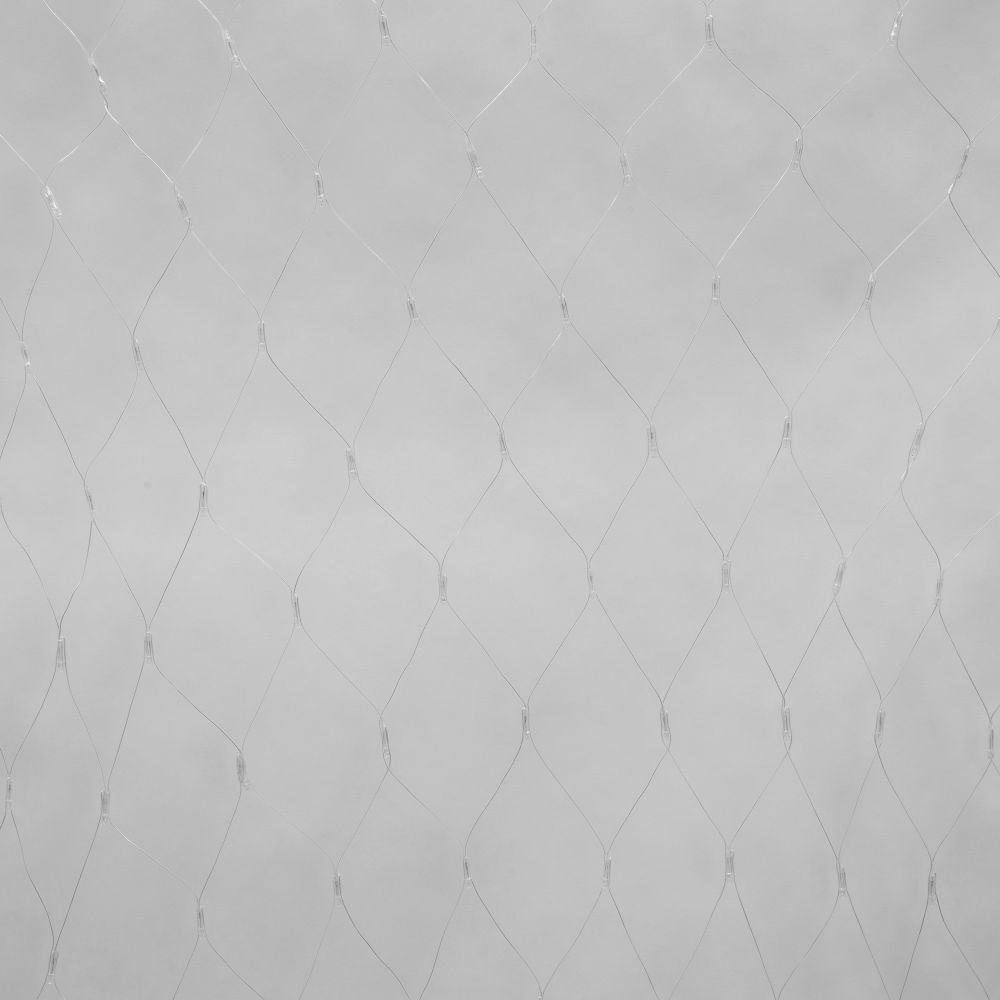 ULD-N1515-96-STK WHITE IP44 Сетка светодиодная со статическим свечением. 1.5х1.5м. Соединяемая. 96 светодиодов. Белый свет. Провод прозрачный. TM Uniel