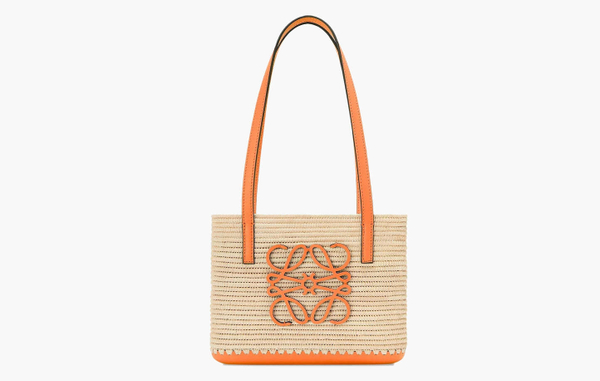 Сумка Loewe Square Basket Mini Bag "Natural / Orange"