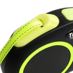 Поводок-рулетка для собак  Urban Neon S, 5м до 15кг, лента, черный, Triol