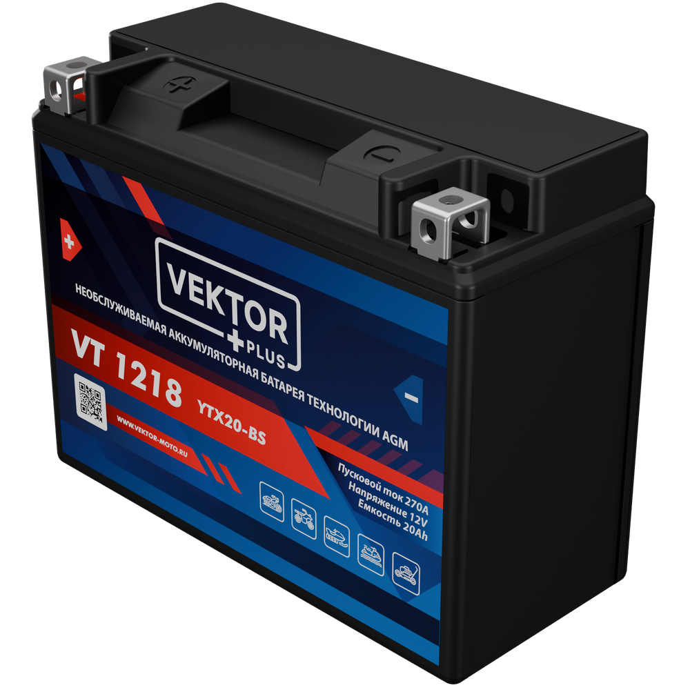 VEKTOR VT 1218 аккумулятор
