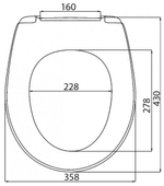 СИДЕНЬЕ ДЛЯ УНИТАЗА С КРЫШКОЙ AVN SD 15M
